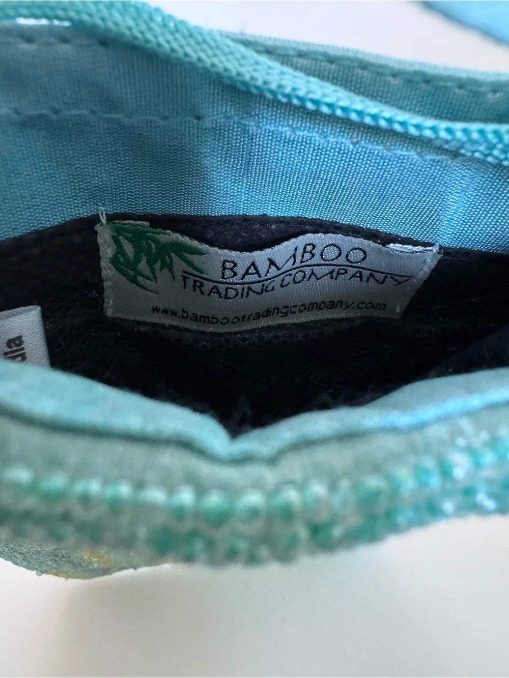 Bamboo Trading Co Beaded Dragonfly Crossbody Bag Y2K Boho Fairycore Aqua Purse
